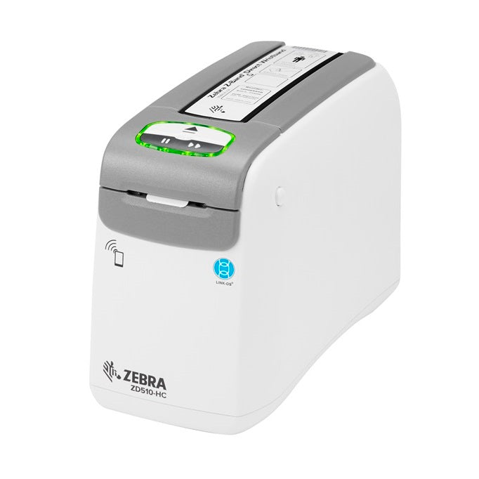 Zebra Wristband Printer ZD510-HC, Healthcare, 300DPI, Direct Thermal, USB, USB Host, Ethernet ZEBRA ZD510-HC WRISTBAND 300DPI DT USB/ETH