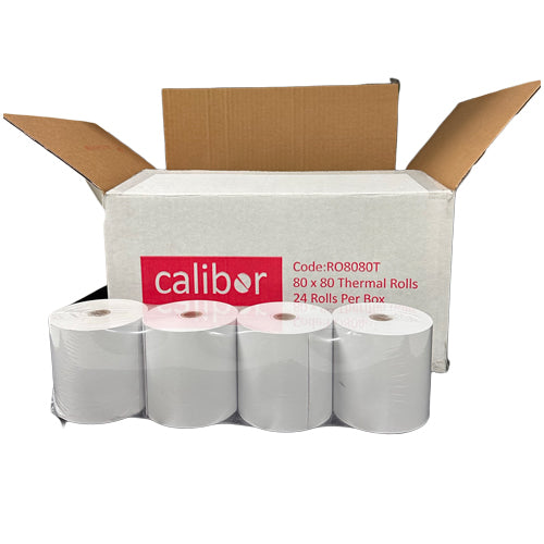 CALIBOR THERMAL PAPER 80X80MM 24 ROLLS/BOX